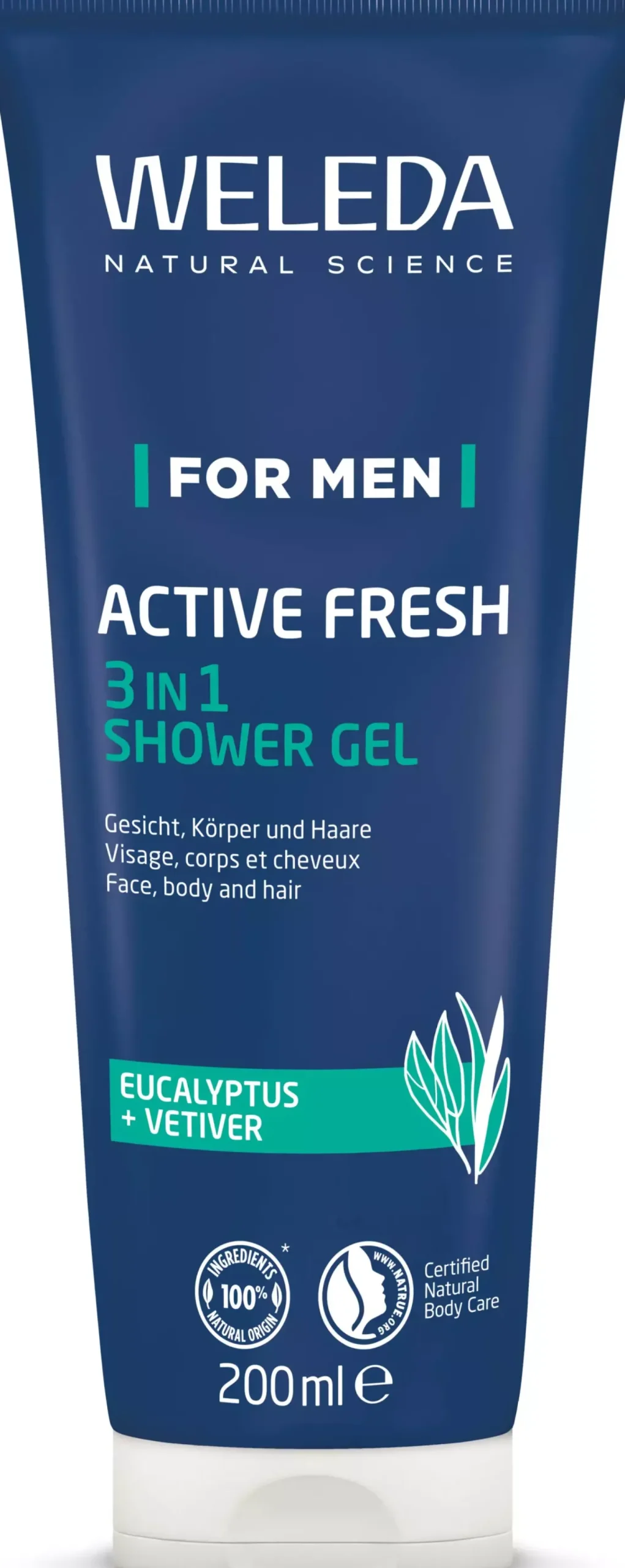 WeledaFor Men Active Fresh 3in1 Shower Gel 200 ml