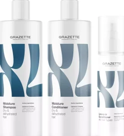 XLMoisture Shampoo 400 ml & Conditioner 400 ml & Leave-In Conditioner 250 ml