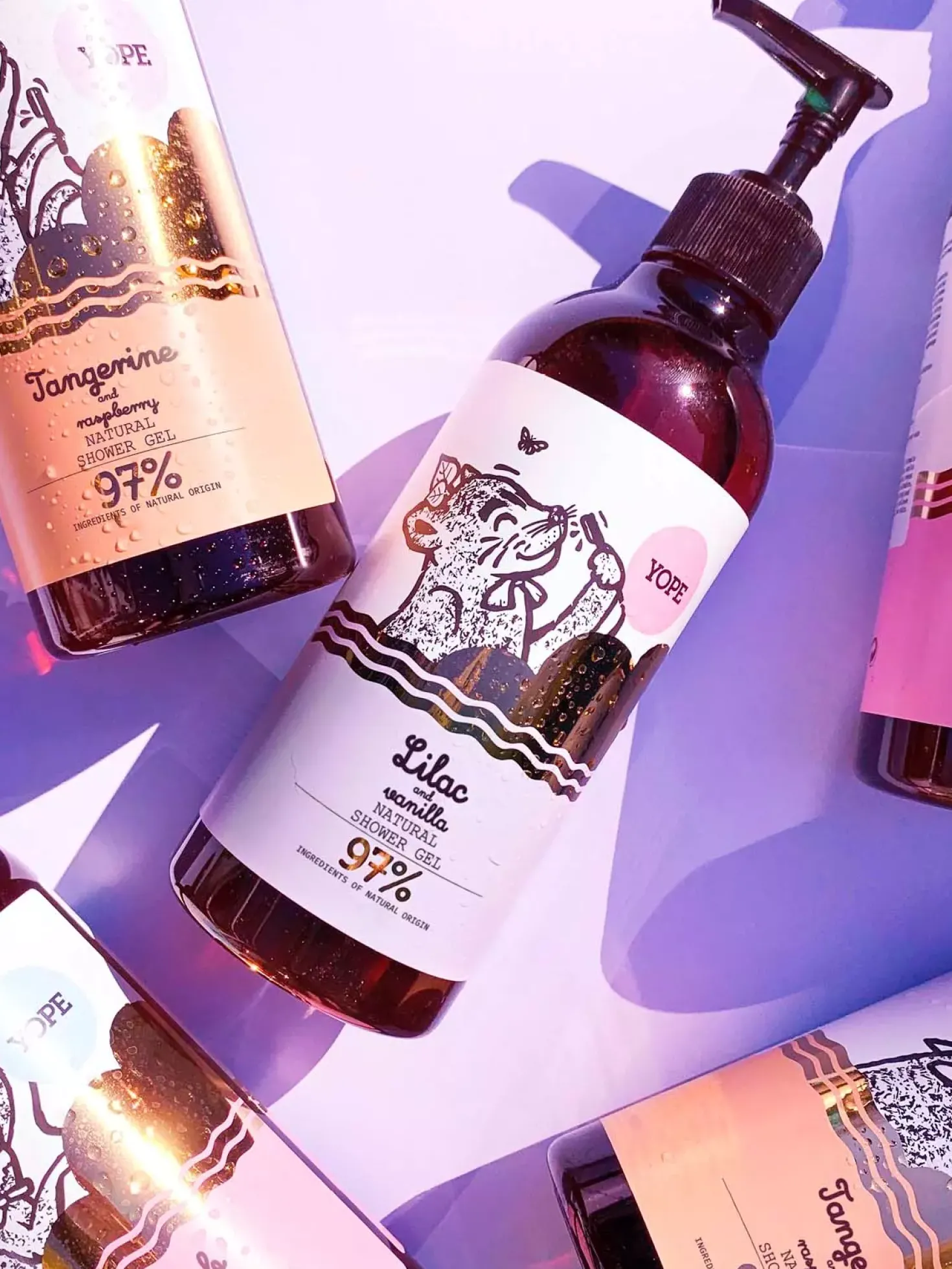 YOPEBotanical Shower Gel Lilac and Vanilla 400 ml