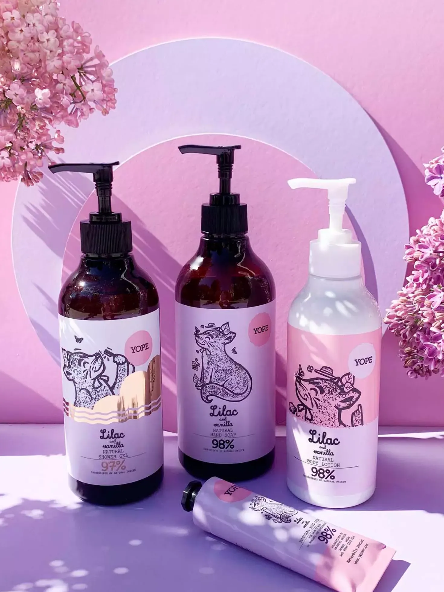 YOPEBotanical Shower Gel Lilac and Vanilla 400 ml